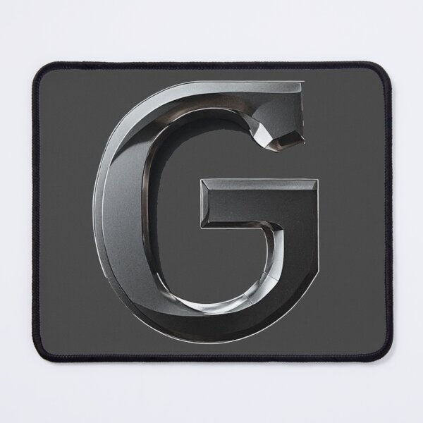 Item preview, 3D Metallic Chrome Letter G Glossy Emblem designed and sold by Digital Design Art.