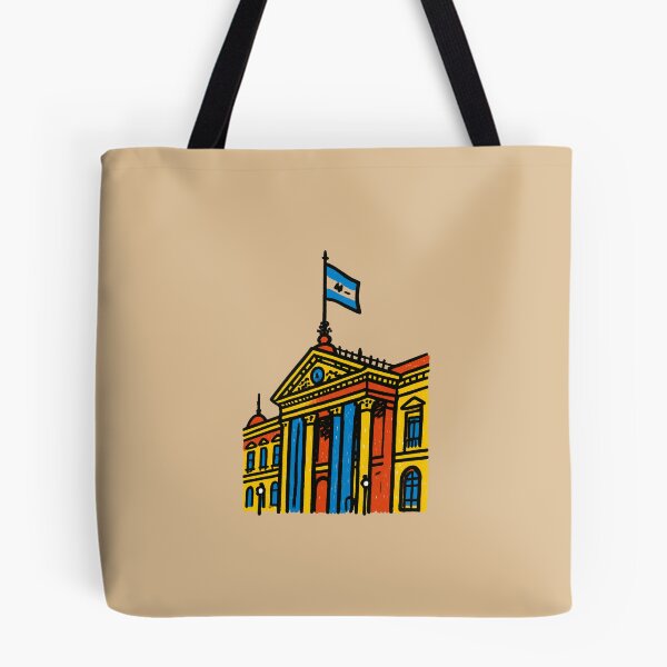 Item preview, Palacio Nacional El Salvador | Colorful Salvadoran Landmark Art designed and sold by coolcreativeco.