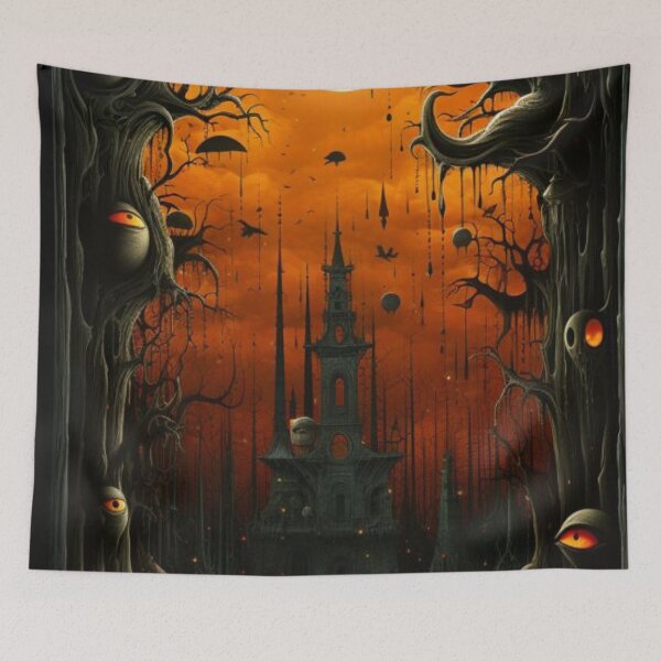 Item preview, Spooky Spooky Haunted Castle in Creepy Eyes Forest designed and sold by LYAN-STORE.