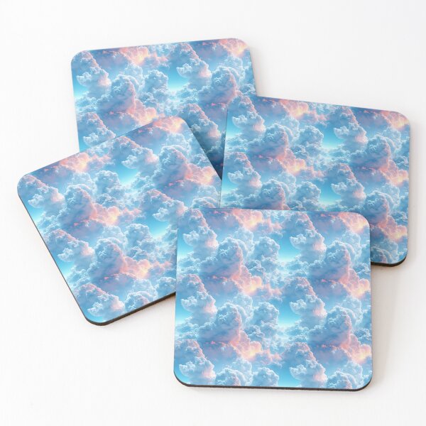 Item preview, Dreamy Pastel Pink and Blue Cloud Pattern designed and sold by NTGUILTY.