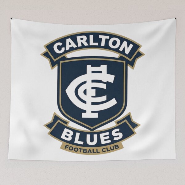 Item preview, Carlton Blues Football Club Crest Banner Art designed and sold by BlasiseDS.
