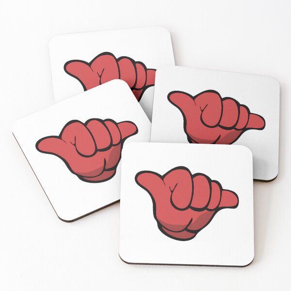 Item preview, Red Glove Jdm Shaka Hand designed and sold by shopbatknitcra.