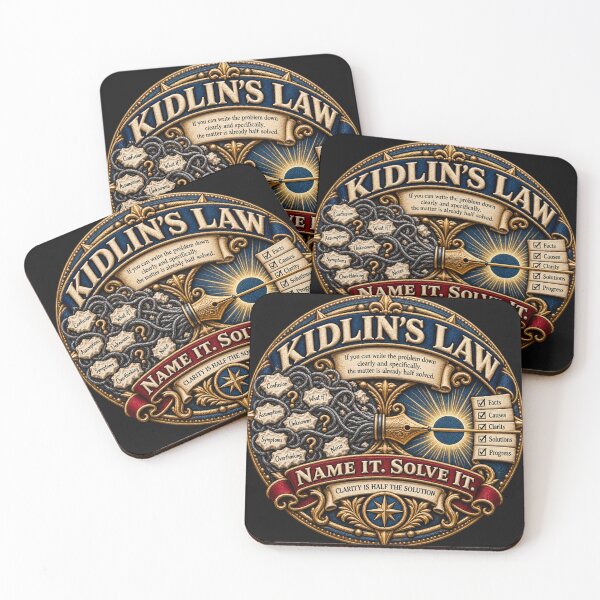 Item preview, Kidlin’s Law Problem Solving Embroidered Motivation Design designed and sold by Emoji Emblems.