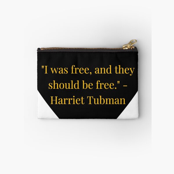 Item preview, Harriet Tubman Quote – Gold Text Black Heart designed and sold by TheIconSmith.