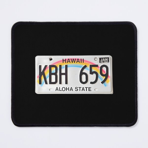 Item preview, Aloha State Number Plate designed and sold by shopbatknitcra.