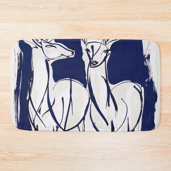 Item preview, deer - Blue Abstract Art designed and sold by shadow-bloom.
