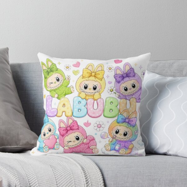 Item preview, agical Pastel Labubu Squad Floating Art designed and sold by AesthinkArt.