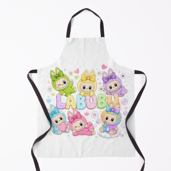Item preview, agical Pastel Labubu Squad Floating Art designed and sold by AesthinkArt.