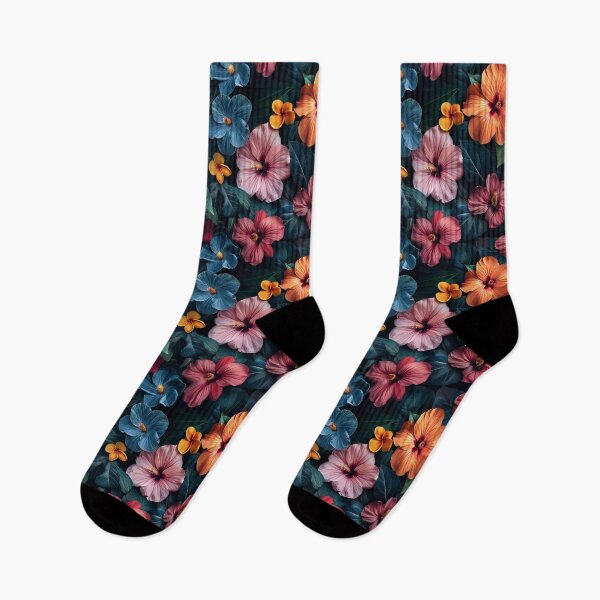 Item preview, Vibrant Tropical Hibiscus Floral Seamless Pattern designed and sold by NTGUILTY.