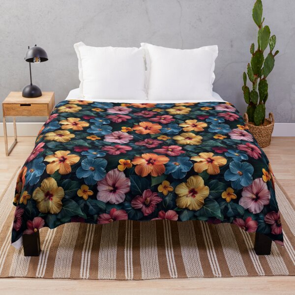 Item preview, Vibrant Tropical Hibiscus Floral Seamless Pattern designed and sold by NTGUILTY.