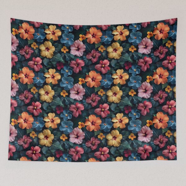Item preview, Vibrant Tropical Hibiscus Floral Seamless Pattern designed and sold by NTGUILTY.