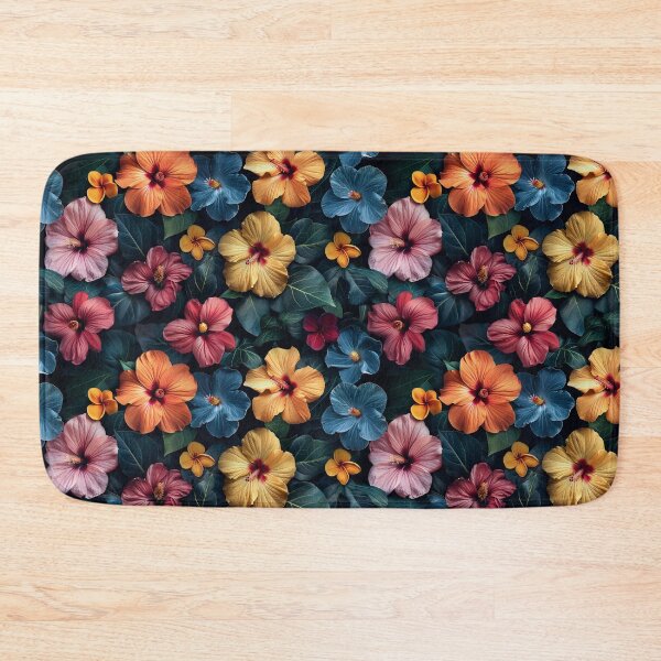 Item preview, Vibrant Tropical Hibiscus Floral Seamless Pattern designed and sold by NTGUILTY.