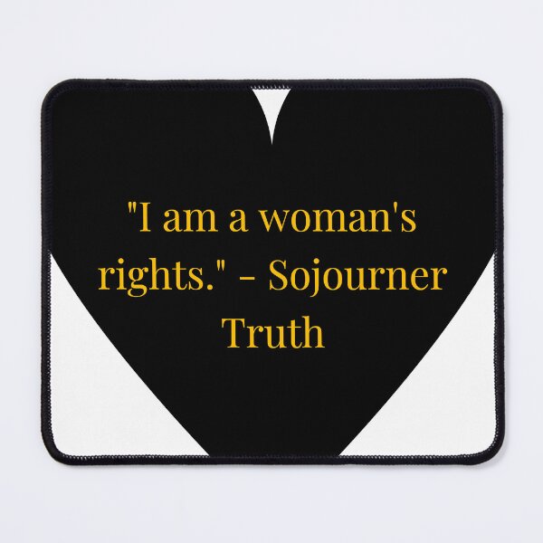 Item preview, Sojourner Truth Quote – Gold Text Black Heart designed and sold by TheIconSmith.
