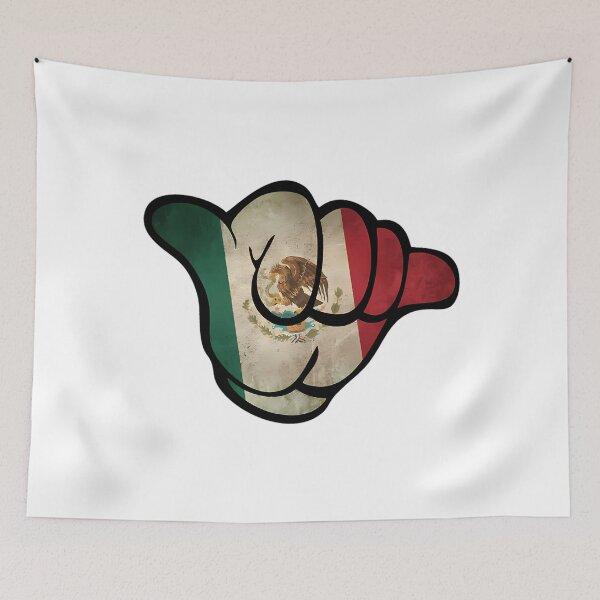 Item preview, Mexico Jdm Shaka Flag Distressed designed and sold by shopbatknitcra.
