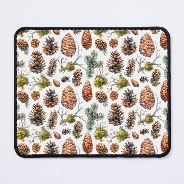 Item preview, Watercolor Woodland Pine Cones and Moss designed and sold by NTGUILTY.