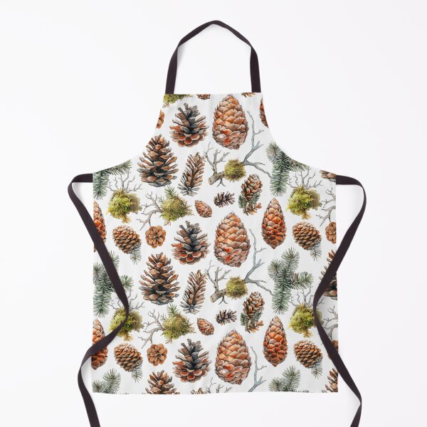 Item preview, Watercolor Woodland Pine Cones and Moss designed and sold by NTGUILTY.