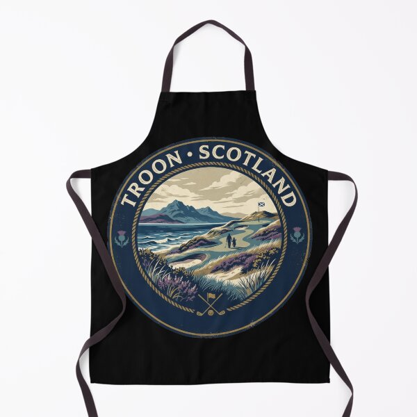 Item preview, Troon Scotland Links Golf Ayrshire Coastline Vintage Travel designed and sold by Loom on the Loch.