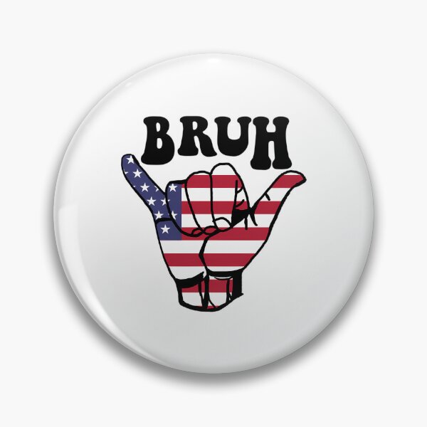 Item preview, Bruh Flag - Brothers (Bro) American Flag - Good Vibes Shaka designed and sold by shopbatknitcra.