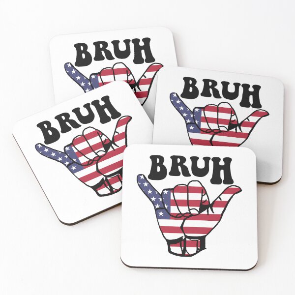 Item preview, Bruh Flag - Brothers (Bro) American Flag - Good Vibes Shaka designed and sold by shopbatknitcra.