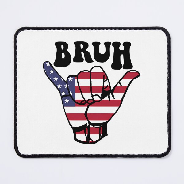 Item preview, Bruh Flag - Brothers (Bro) American Flag - Good Vibes Shaka designed and sold by shopbatknitcra.