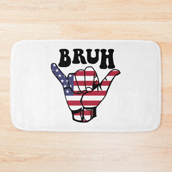Item preview, Bruh Flag - Brothers (Bro) American Flag - Good Vibes Shaka designed and sold by shopbatknitcra.
