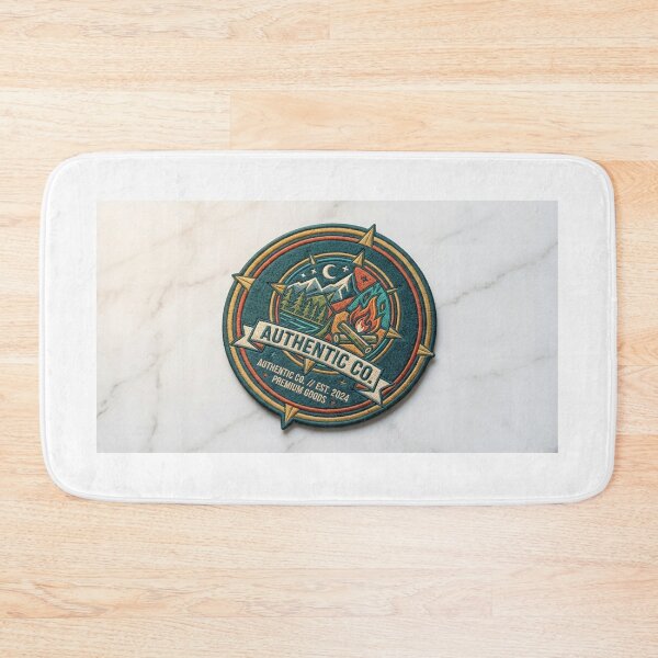 Item preview, Vintage Mountain & Camping Adventure Badge designed and sold by FakePeopleSuck.