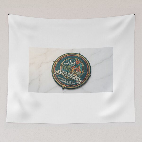 Item preview, Vintage Mountain & Camping Adventure Badge designed and sold by FakePeopleSuck.