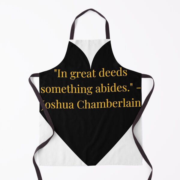 Item preview, Joshua Chamberlain Quote – Gold Text Black Heart designed and sold by TheIconSmith.