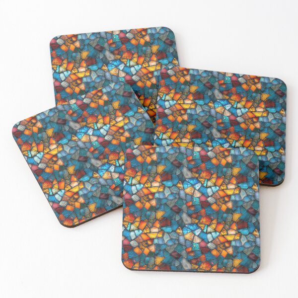 Item preview, Vibrant Broken Stained Glass Mosaic designed and sold by NTGUILTY.