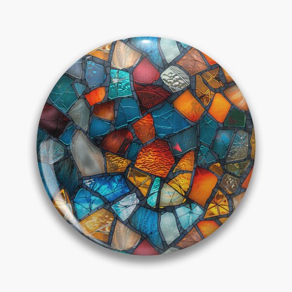 Item preview, Vibrant Broken Stained Glass Mosaic designed and sold by NTGUILTY.