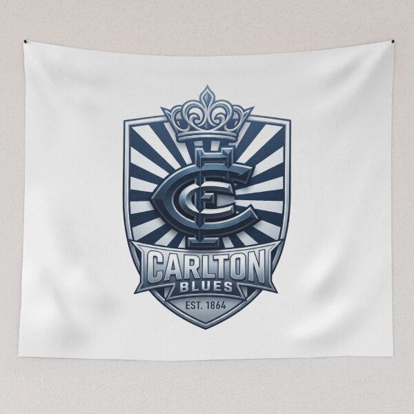 Item preview, Carlton Blues Royal Crown Crest Graphic Art designed and sold by BlasiseDS.