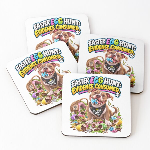 Item preview, Easter Egg Hunt - "Evidence Consumed" Funny Dog Easter designed and sold by PitBullVibes.com.