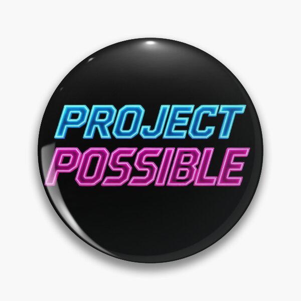 Item preview, Project Possible Neon Motivation Futuristic Typography designed and sold by ExploreAura Studio.