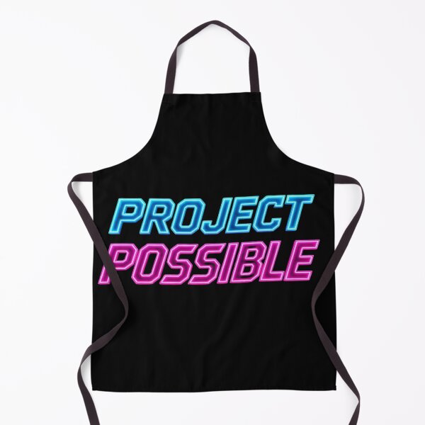 Aperçu de l'œuvre Projet Possible Néon Motivation Typographie Futuriste créée et vendue par ExploreAura Studio.