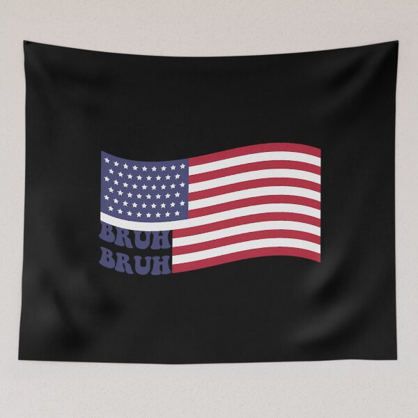 Item preview, Bruh Flag - Brothers (Bro) American Flag - Good Vibes Shaka designed and sold by shopbatknitcra.