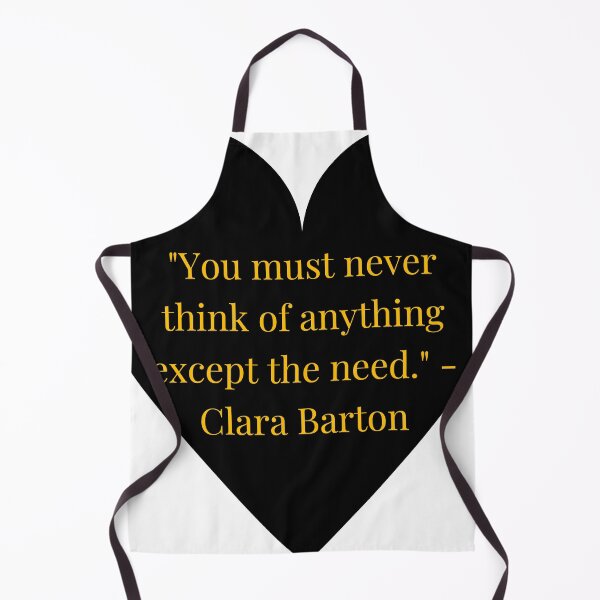 Item preview, Clara Barton Quote – Gold Text Black Heart designed and sold by TheIconSmith.