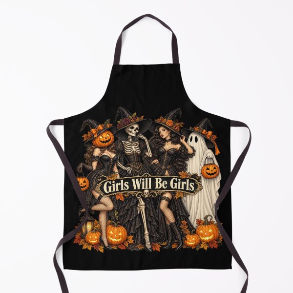 Item preview, Glamorous Halloween Girls With Pumpkins designed and sold by Lombardino.