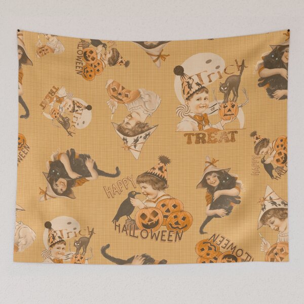 Item preview, Vintage Halloween Kids Collage – Candy Corn Kids designed and sold by AKateWillett.