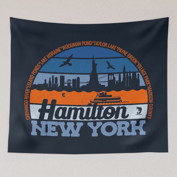 Item preview, Hamilton New York Sunset Retro Vintage Local Pride Logo designed and sold by CRHPOD20.