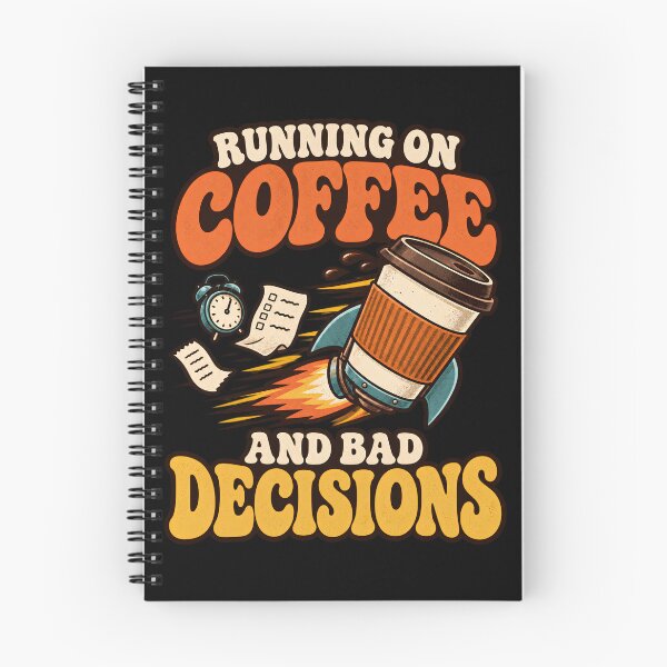 Item preview, Running on Coffee and Bad Decisions – Funny Coffee designed and sold by Bawek85Designs.