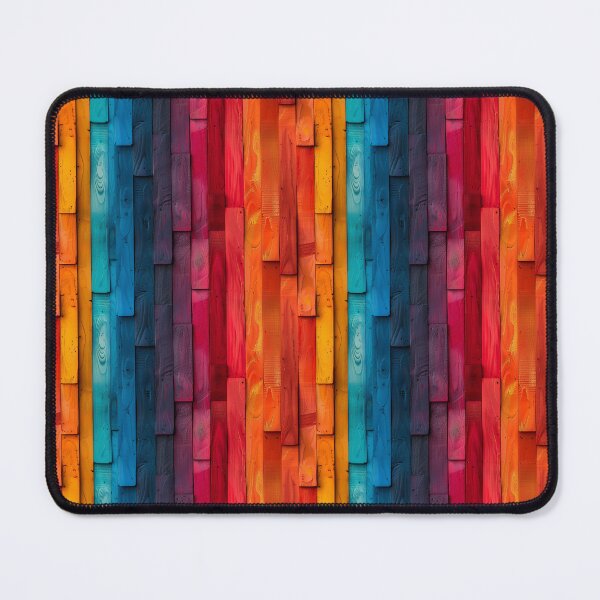 Item preview, Vibrant Rainbow Painted Wood Planks Pattern designed and sold by NTGUILTY.