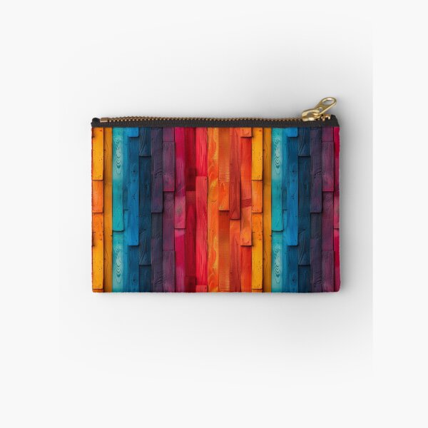 Item preview, Vibrant Rainbow Painted Wood Planks Pattern designed and sold by NTGUILTY.