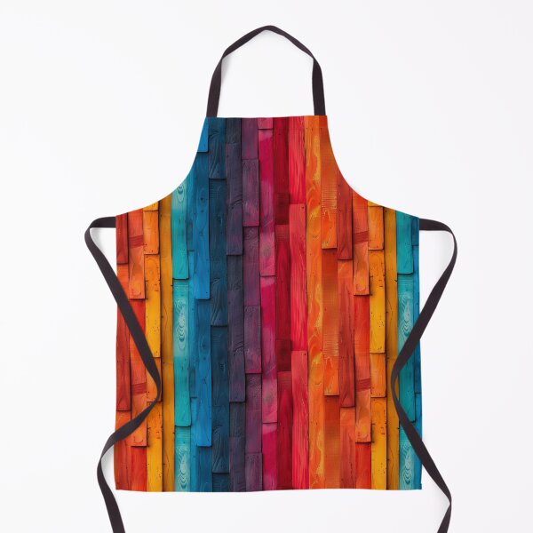 Item preview, Vibrant Rainbow Painted Wood Planks Pattern designed and sold by NTGUILTY.