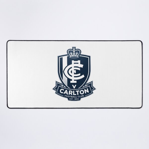 Item preview, Carlton Football Club Crown Shield Crest Art designed and sold by BlasiseDS.