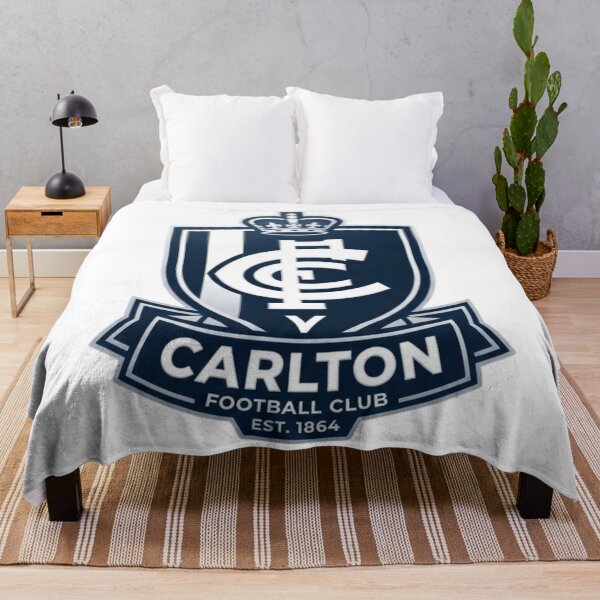 Item preview, Carlton Football Club Crown Shield Crest Art designed and sold by BlasiseDS.