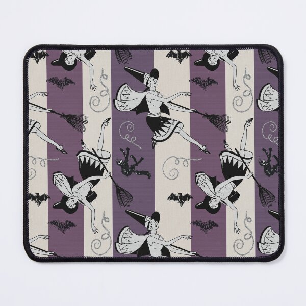 Item preview, Vintage Halloween Witch on Broomstick Pattern designed and sold by AKateWillett.