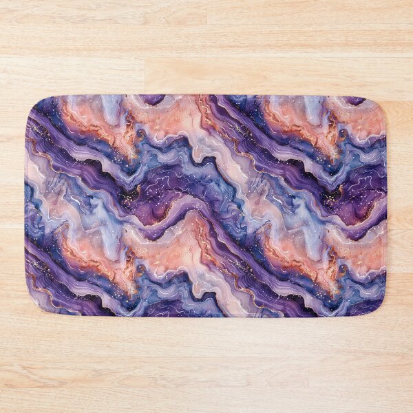 Item preview, Luxurious Purple Pink Watercolor Gold Marble Pattern designed and sold by NTGUILTY.