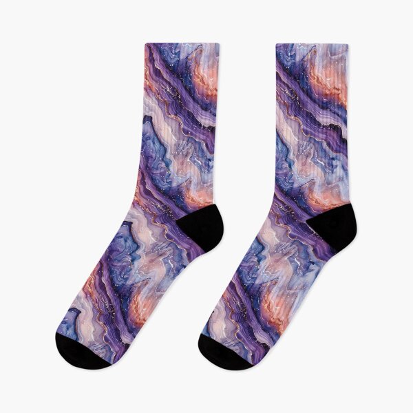 Item preview, Luxurious Purple Pink Watercolor Gold Marble Pattern designed and sold by NTGUILTY.