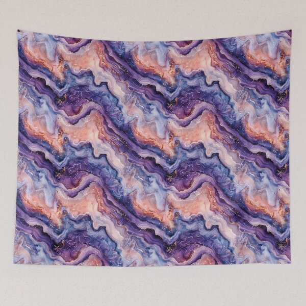 Item preview, Luxurious Purple Pink Watercolor Gold Marble Pattern designed and sold by NTGUILTY.