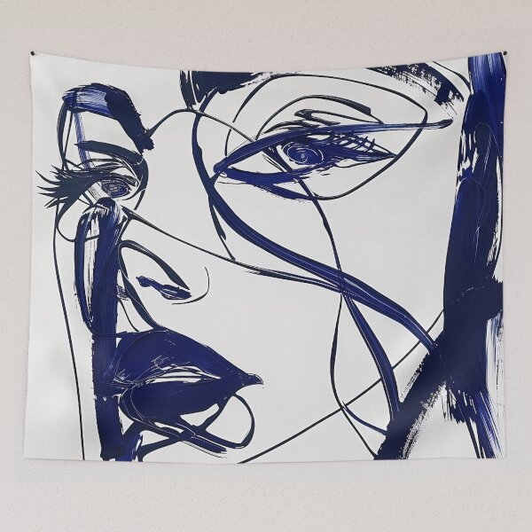 Item preview, Delight - Blue Abstract Art designed and sold by shadow-bloom.